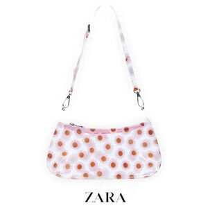 ZARA | VINYL SHOULDER BAG WITH FLORAL PRINT